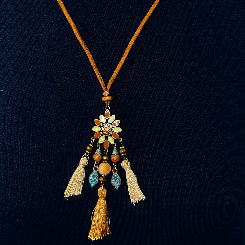Bohemian Retro Tasseled Pendant Necklace